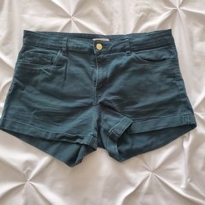 Evergreen denim shorts